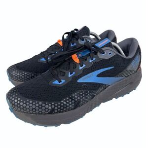 Brooks Divide 3 Mens Trail Running Shoes Size 11.5 Black Blue Orange 1103811D017